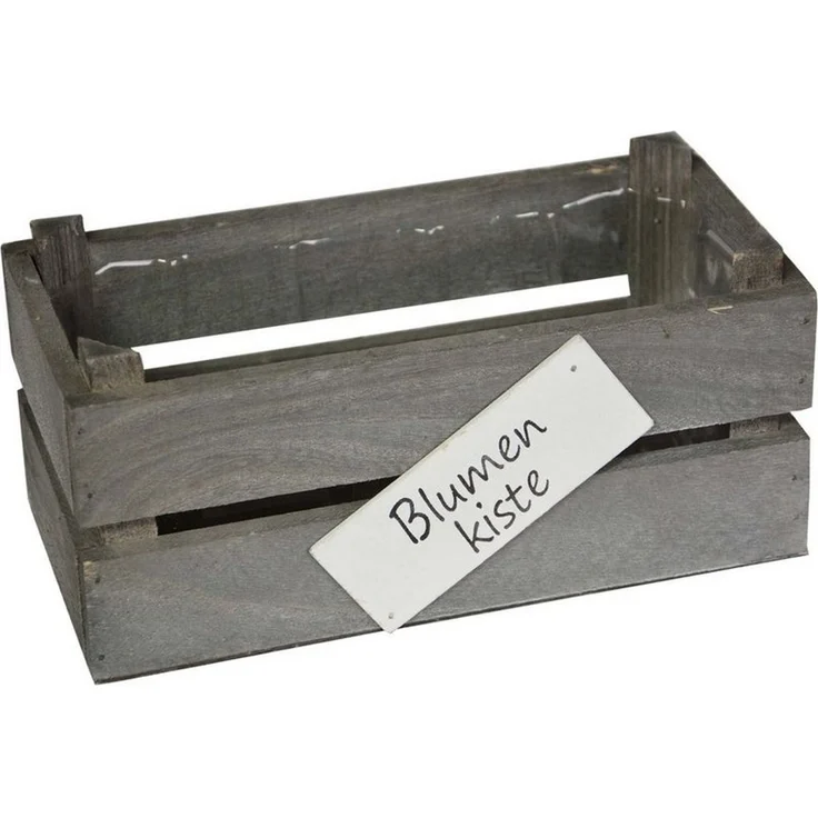 UNUS GARDEN Dekokiste blumenkästen 3er set, blumenkisten holz, garten, balkon, terrasse deko (Blumenkästen 3er Set mit Einsatz aus Holz für Garten und Balkon) – Bild 1