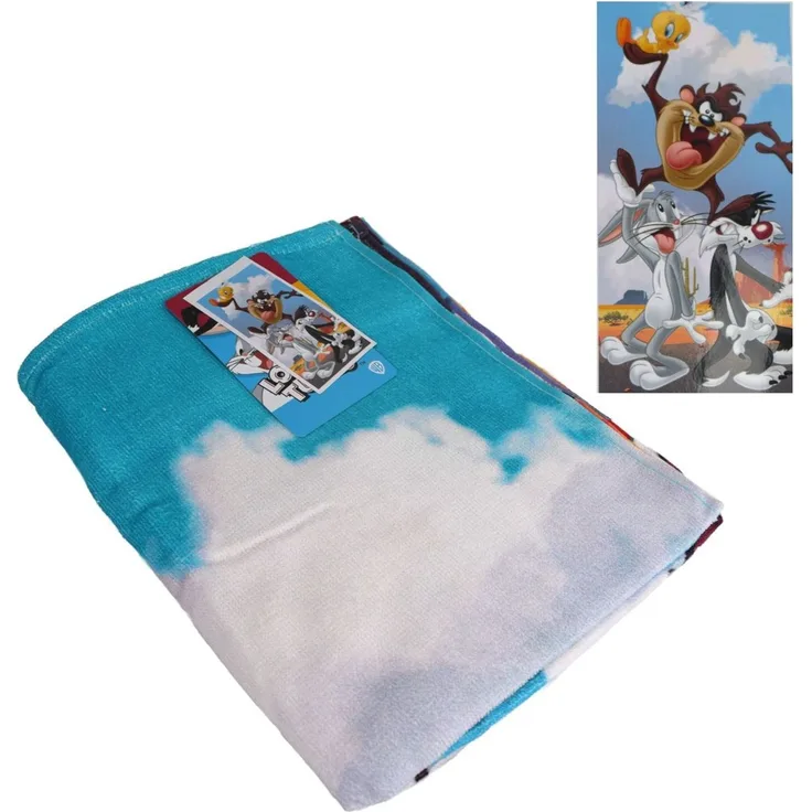 Handtuch ca. 70 x 140 cm Dusch- und Badetuch Zeichentrickmotive Serien Looney Tunes