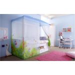 Himmelbett BUTTERFLY LOVE Kinderbett mit Himmel in Kiefer whitewash