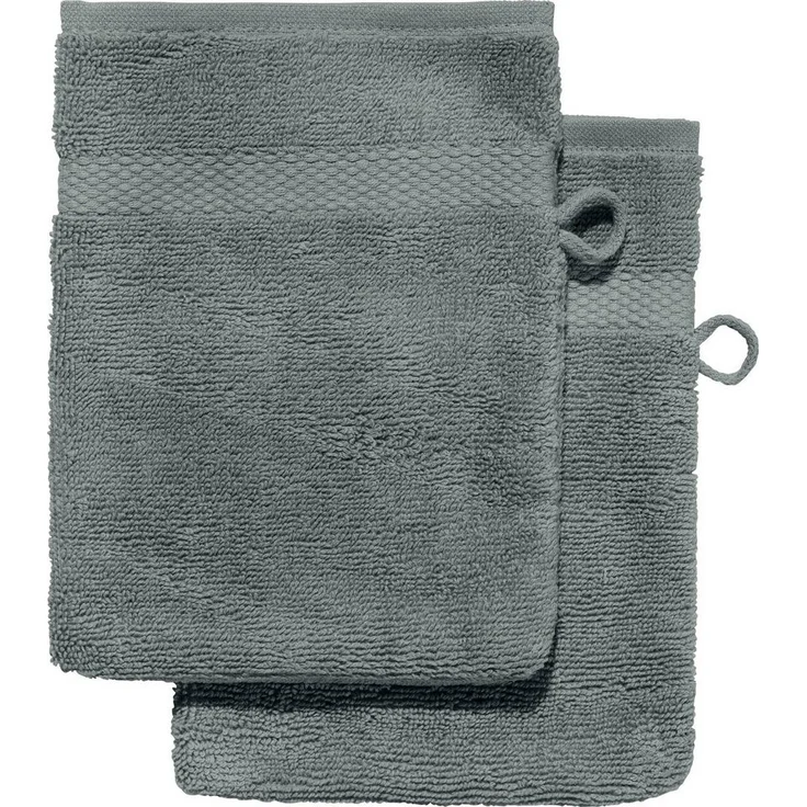 Erwin Müller Waschhandschuh Waschhandschuh "Sindelfingen" 2er-Pack, Frottier, Walk-Frottier kochfest Uni – Bild 1