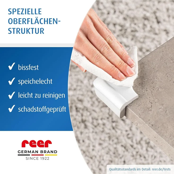 Reer Eckenschutz soft, 4 Stück, bissfest, schadstoffgeprüft, weiß – Bild 6