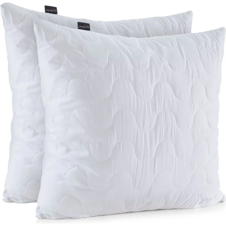 Komfortec Kopfkissen 40x80 cm 2er Set, Höhenverstellbar Gesteppt Kissen, Oeko-TEX Zertifiziert, Allergiker geeignet – Bild 1