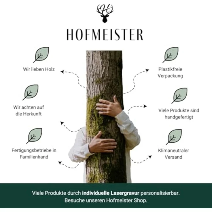 Hofmeister Schale Olivenholz 18 cm Holzschale Obst Müsli, Olivenholz – Bild 6