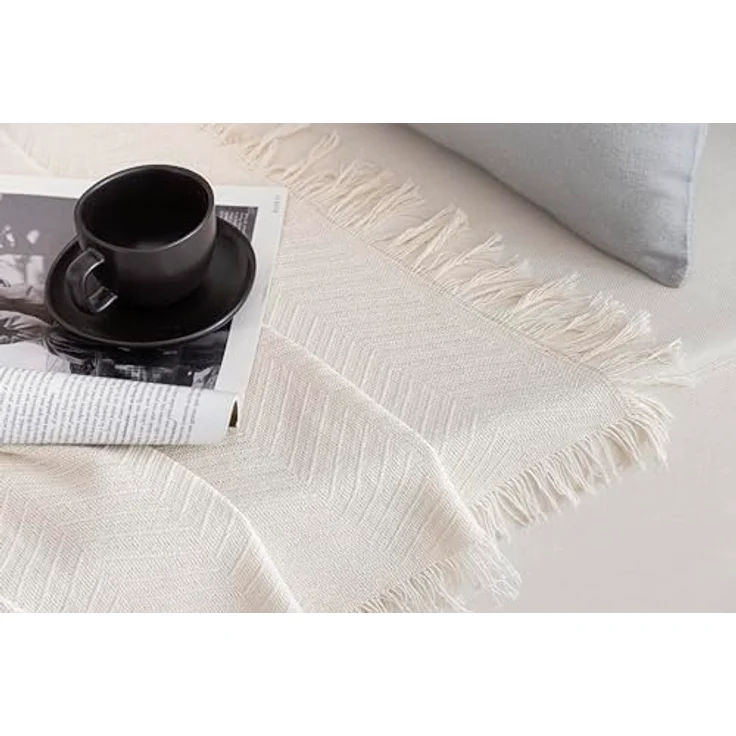 Mehrzweck-Tagesdecke für Sofa, Überwurf für Bett, Sofaüberwurf, Jarapas, Fischgrätenmuster – Bild 5