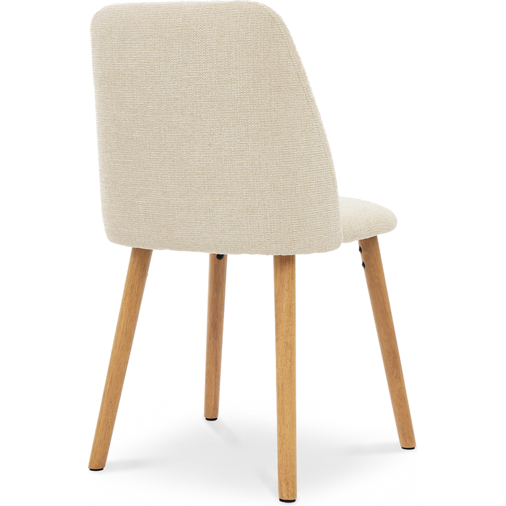 GOEURVANT 421 Esszimmerstühle 6er-Set, Chenille - Creme – Bild 3