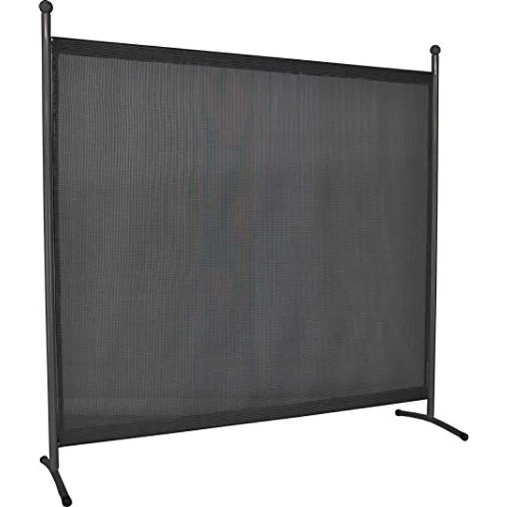 Angerer Freizeitmöbel GmbH Stellwand Primetex - Raumteiler & Raumtrenner Sichtschutz - einfache Montage ohne Bohren - Outdoor Paravent für Windschutz & Schatten auf Balkon (178x178 cm, Dunkelgrau) – Bild 2