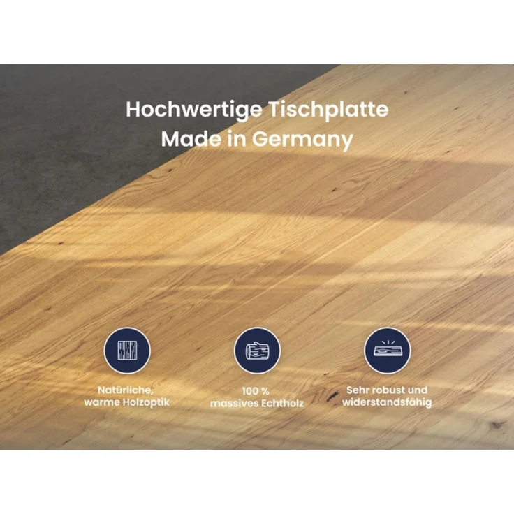 Desktopia Pro X - Elektrisch höhenverstellbarer Schreibtisch / Ergonomischer Tisch mit Memory-Funktion, Eiche Echtholz, Gestell Weiß, 160x80 cm – Bild 5