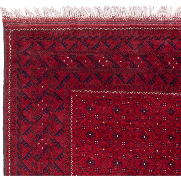 Afghan Teppich - 296 x 193 cm - rot – Bild 3