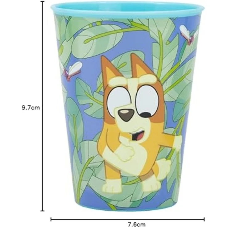 Storline Kinderbecher Bluey 260 ml Trinkbecher für Kita & Frühstück, Plastik – Bild 4