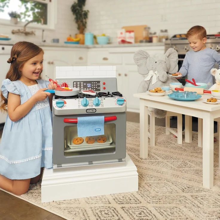 little tikes First Oven - Interaktiv & Realistisch - Mit Licht & Geräuschen - Schein-Spielgerät für Kinder – Bild 3