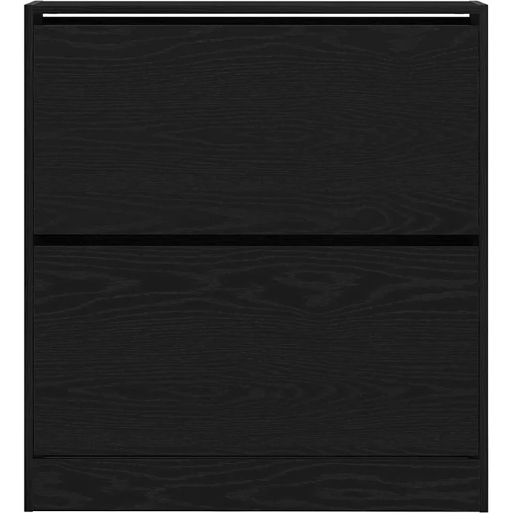 vidaXL Schuhschrank mit Regal Schwarz Eichen-Optik 80 x 21 x 87,5 cm 862216 – Bild 5
