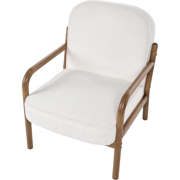 Sessel SELDE Bouclé Cremeweiß – Bild 6