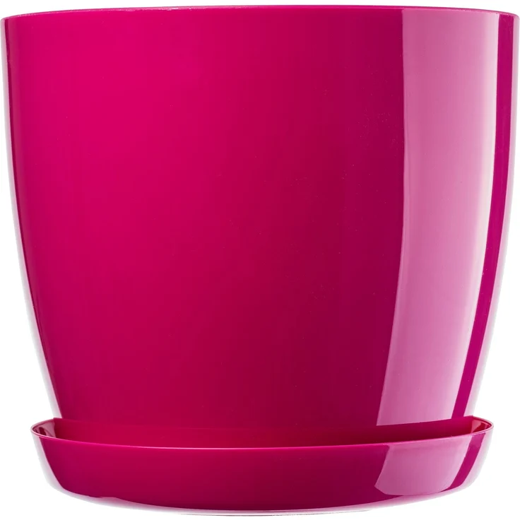 KADAX Blumentopf mit Ständer, Kunststoffabdeckung, Blumentopf, 16 cm, Rosa, für Blumen – Bild 3