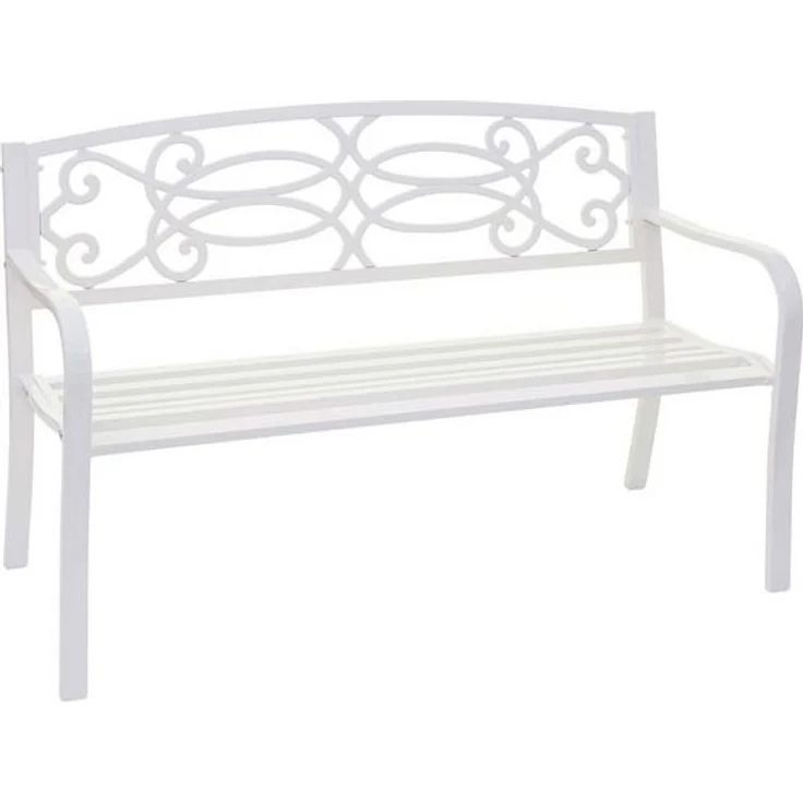 MCW Gartenbank MCW-F44, für den Innen- und Außenbereich, 2 Sitzplätze, Armlehne, Bodenschoner – Bild 4