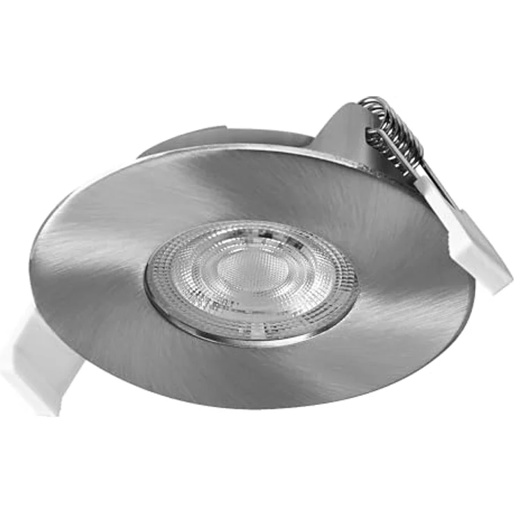 Osram Spot Set LED Einbaustrahler DIM IP44 4,9W Satin-Nickel, 3er Set Badezimmer dimmbar schwenkbar, warmweiß 2700K – Bild 3