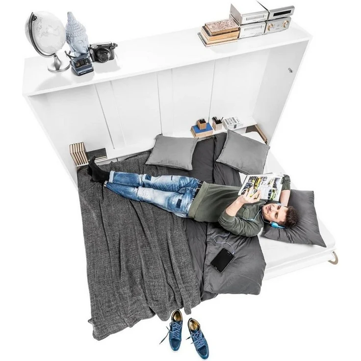 Compleo Schrankbett Vertical Wandklappbett Lenart CONCEPT PRO, funktionale Klappbett – Bild 2