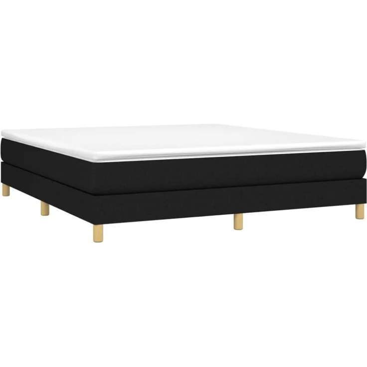 Boxspringbett Schwarz 160x200 cm Stoff [3120624] – Bild 4