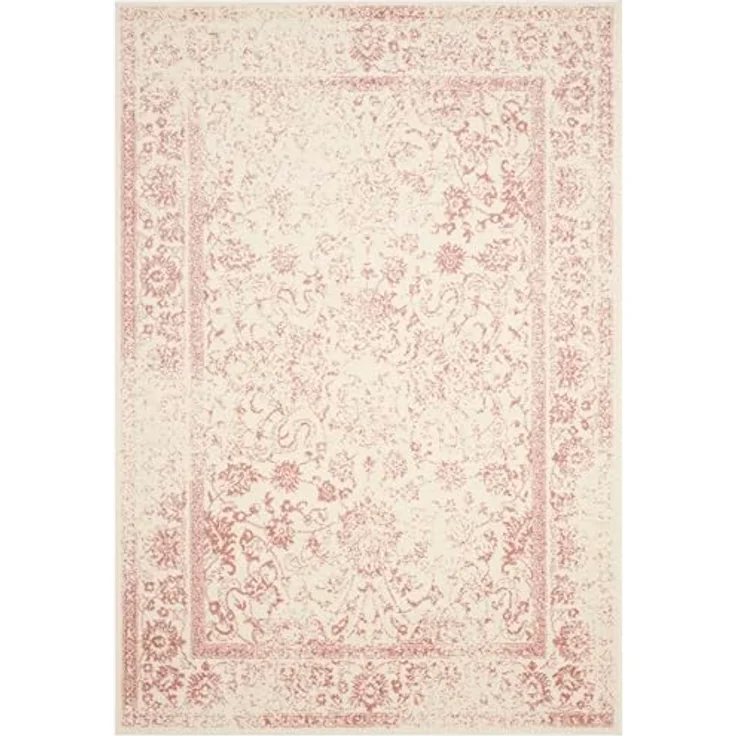 Safavieh Teppich 183x274 cm - Adirondack Collection - Transitional Design, Elfenbein & Rosa, Pflegeleichte Synthetikmischung, Ideal für Wohnzimmer, Schlafzimmer, Büro – Bild 3
