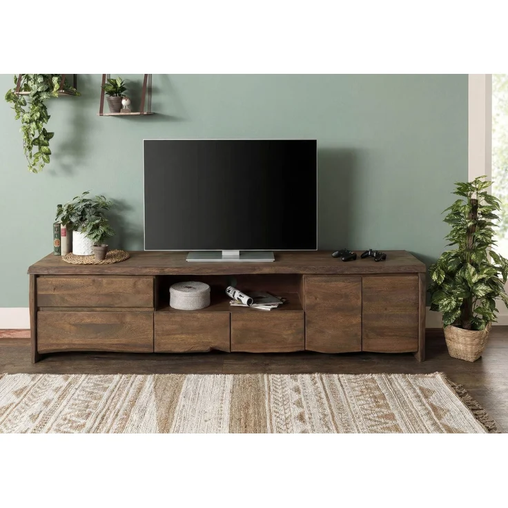 TV-Board Mango 260 x 45 x 50 braun geölt PURE MANGO #225 – Bild 9