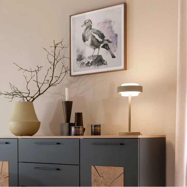 SCHÖNER WOHNEN-Kollektion LED Tischleuchte ELMO, Memoryfunktion, LED fest integriert, Warmweiß, SCHÖNER WOHNEN Kollektion, Touchdimmer, Memoryfunktion – Bild 1