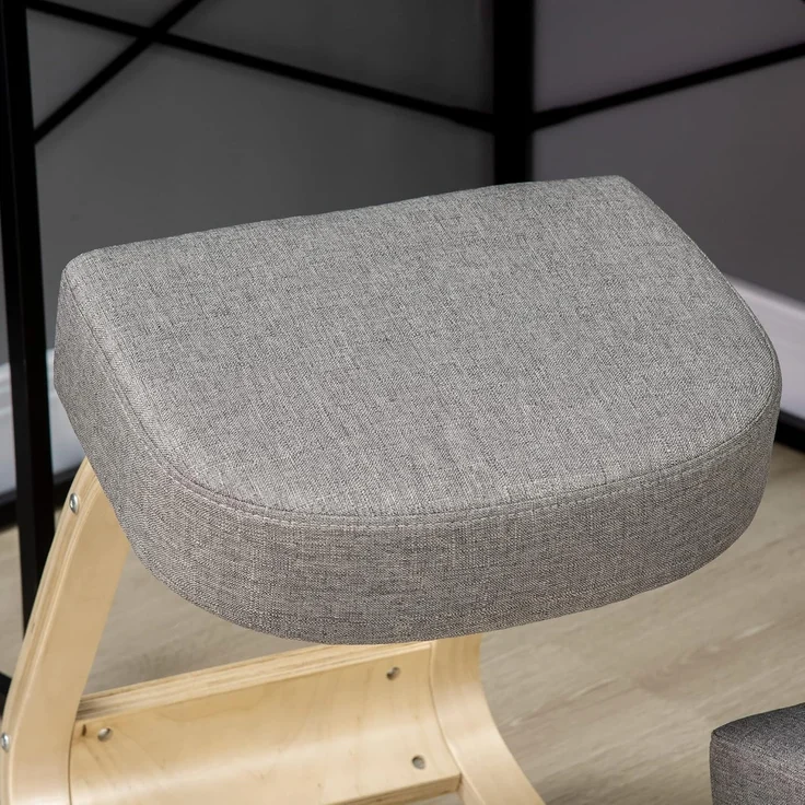 Vinsetto Stuhl Ergonomischer Kniestuhl zur Verbesserung der Körperhaltung (Gesundheitsstuhl, 1 St), für Zuhause, Büro, Grau – Bild 7