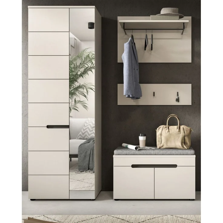 Garderobe Set 4-tlg. Cooper in Kaschmir 160 cm – Bild 2