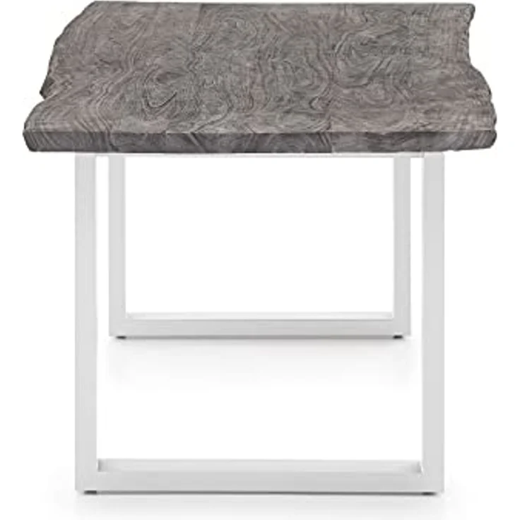 Esstisch Bullwer, Grau 75 x 90 x 170 cm Weiß – Bild 5
