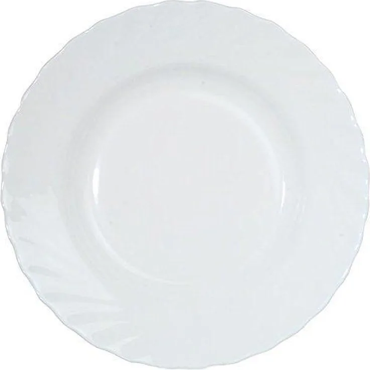 Arcoroc Trianon Suppenteller in weiß - Ø 225 mm - Opalglas - 6 Stück
