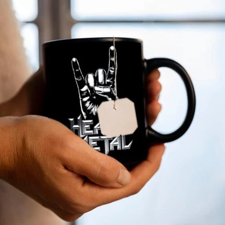 speecheese Tasse Rockzeichen Hand - Heavy Metal Tasse – Bild 7