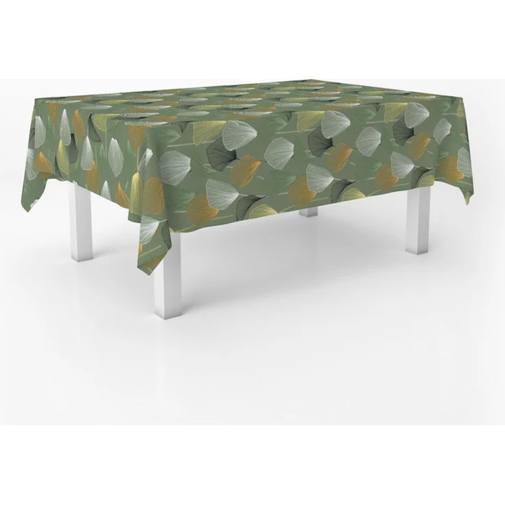ECOMMERC3 Fleckabweisende Tischdecke für rechteckigen Tisch, Größe 240x140 cm | Schmutzabweisende Tischdecke, extra weich und wasserdicht, DUERO GRÜN