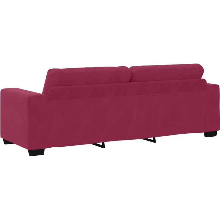 vidaXL 3-Sitzer-Sofa Weinrot 180 cm Samt 4105138 – Bild 4