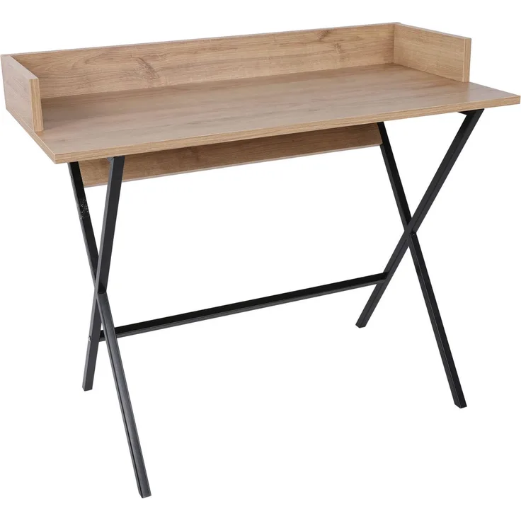 Skye Decor 'Monaco' Schreibtisch, Eiche / Schwarz, 100 x 50 x 89 cm