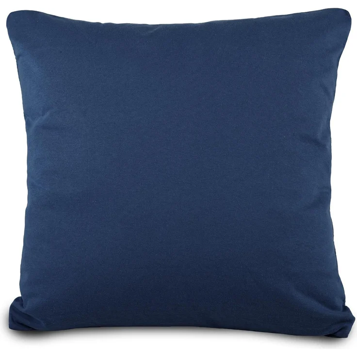 aqua-textil Classic Line Kissenbezug 2er-Set 80x80 cm dunkel blau Baumwolle Kissen Bezug Kissenhülle, Kopfkissenüberzug, Pillowcase, Bettkissen, Kopfkissenbezug, Reißverschluss Jersey – Bild 2