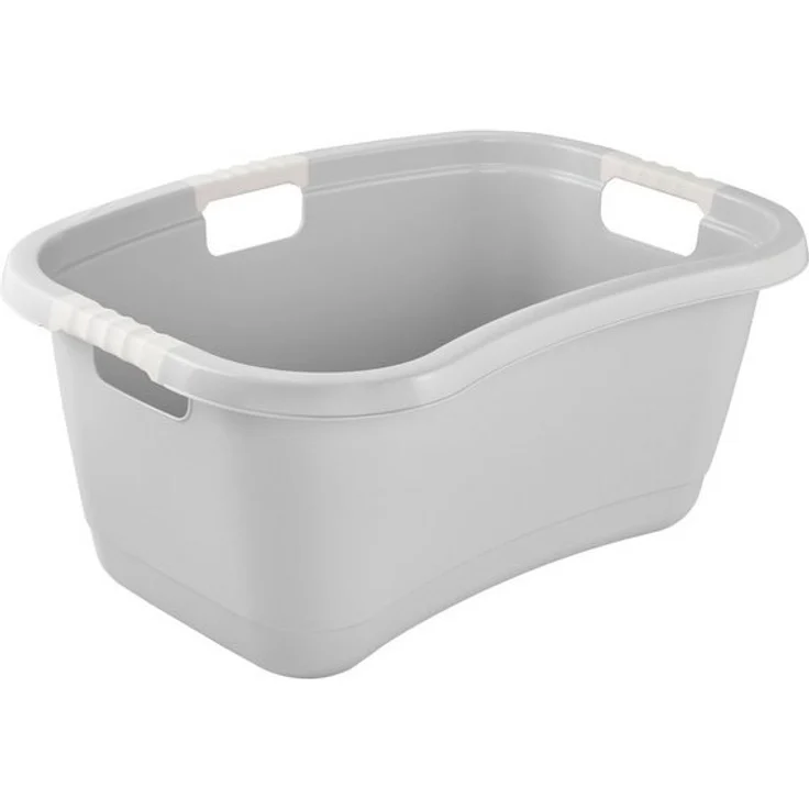 keeeper Wäschewanne janne, ergonomisch, mit Softgriffen, 65 x 45 x 28 cm, 50 l (1 St), Wäschekorb, Wanne in Nierenform – Bild 4