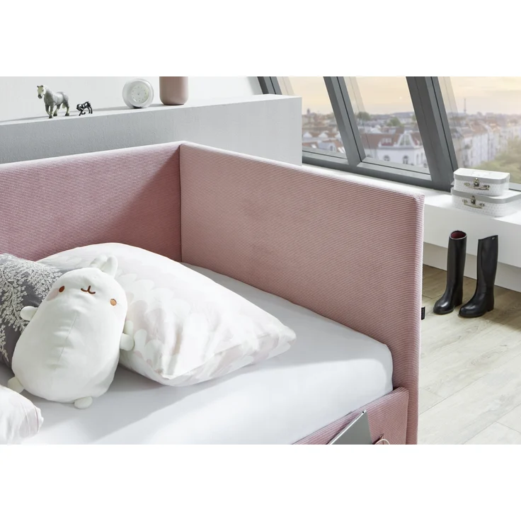 Polsterliege >Cool< Liegefläche 90x200cm, Scala Rose, Stellmaß: 100x90x210cm (BxHxT) – Bild 4