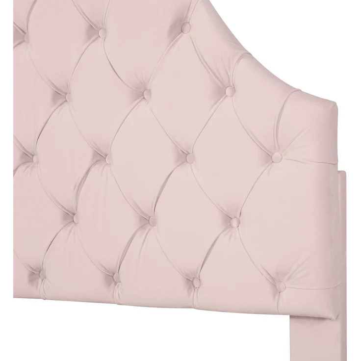 Polsterbett 203*90*118-124cm mit höhenverstellbarem Kopfteil, attenrost und Samtbezug,Rosa,inklusive Taschenfederkern – Bild 9