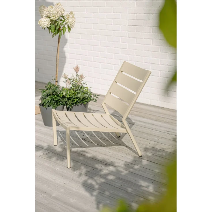 Gartensessel Delia aus Aluminium, modern und stapelbar, in Lemon Gelb, von Brafab – Bild 2