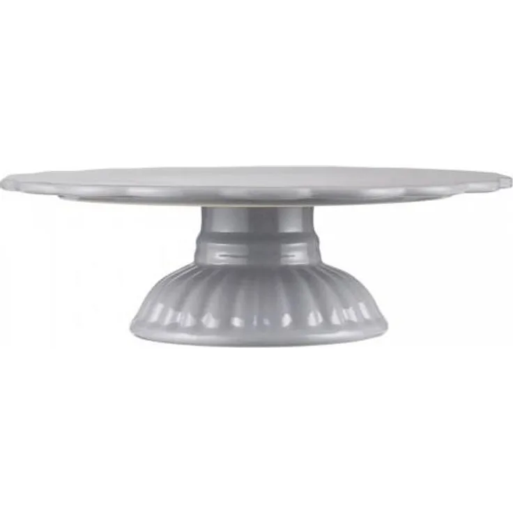 Laursen - Tortenplatte Fuß Mynte Keramik French Grau 2079-18 Kuchenplatte