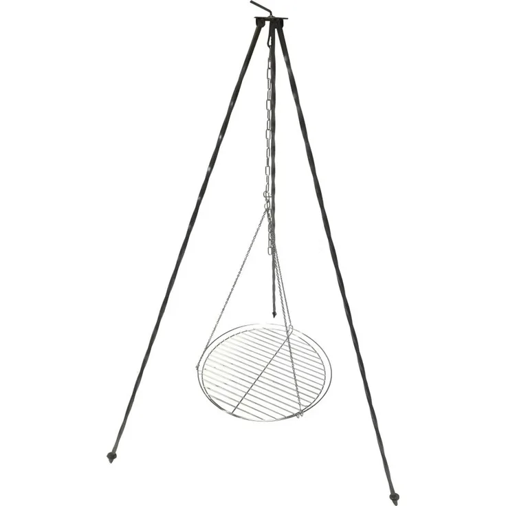 Buschbeck Schwenkgrill mit Rost, Stahl, 70 x 70 x 160 cm
