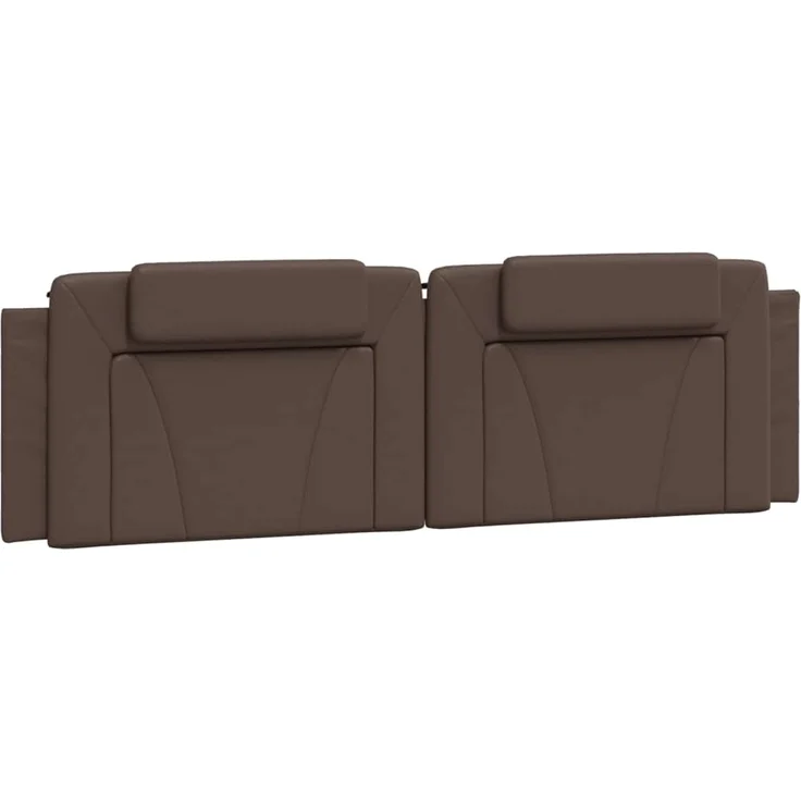 vidaXL Kopfteil-Kissen Braun 180 cm Kunstleder 374806 – Bild 2