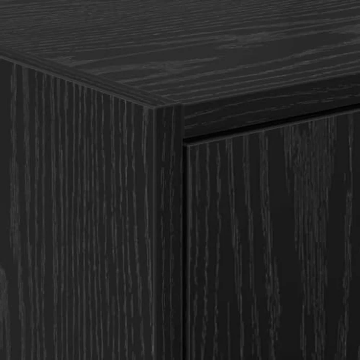 vidaXL Badezimmerschrank mit Tür Schwarz Eichen-Optik 90 x 29 x 55 cm 869211 – Bild 7