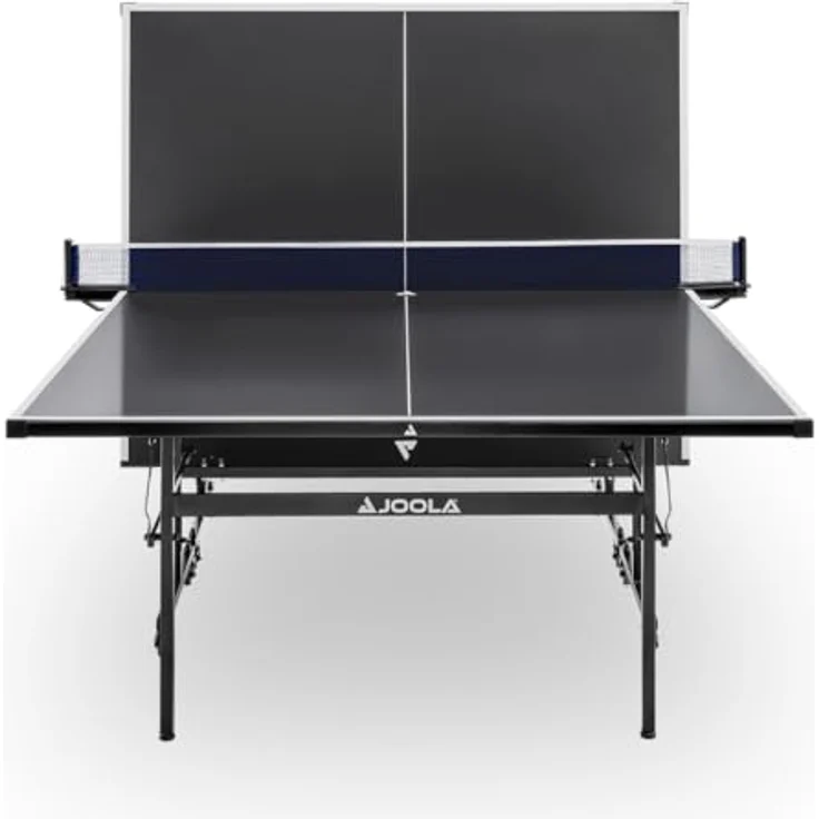 JOOLA Nova 100A Outdoor Tischtennisplatte, 4 mm Aluminium-Verbundoberfläche, wetterfest, klappbares Untergestell, inkl. Netz, rot-schwarz – Bild 5