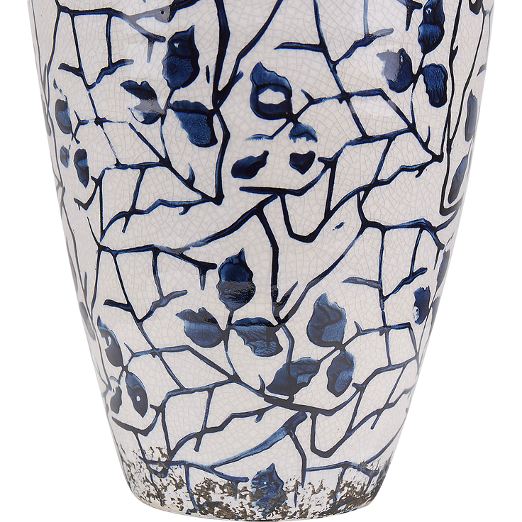 Blumenvase MALLIA Steinzeug 20 cm Weiß – Bild 5