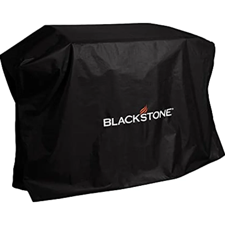 Blackstone 5482 Grillabdeckung für 91,4 cm Kochstation mit Kapuze, wasserabweisend, wetterbeständig, strapazierfähig, 600D Polyester, Flache Oberseite, Gasgrill-Abdeckung mit Cinch-Riemen, schwarz, – Bild 1