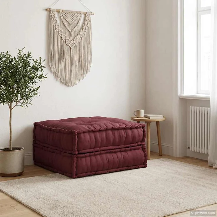 vidaXL Modulares Sofaelement Kastanienbraun 70 x 70 x 36 cm Stoff 4019031 – Bild 1