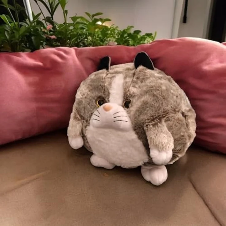 Noxxiez Kuschel-Kissen Handwärmer – Niedliches Kuscheltier für warme Hände Katze – Bild 3