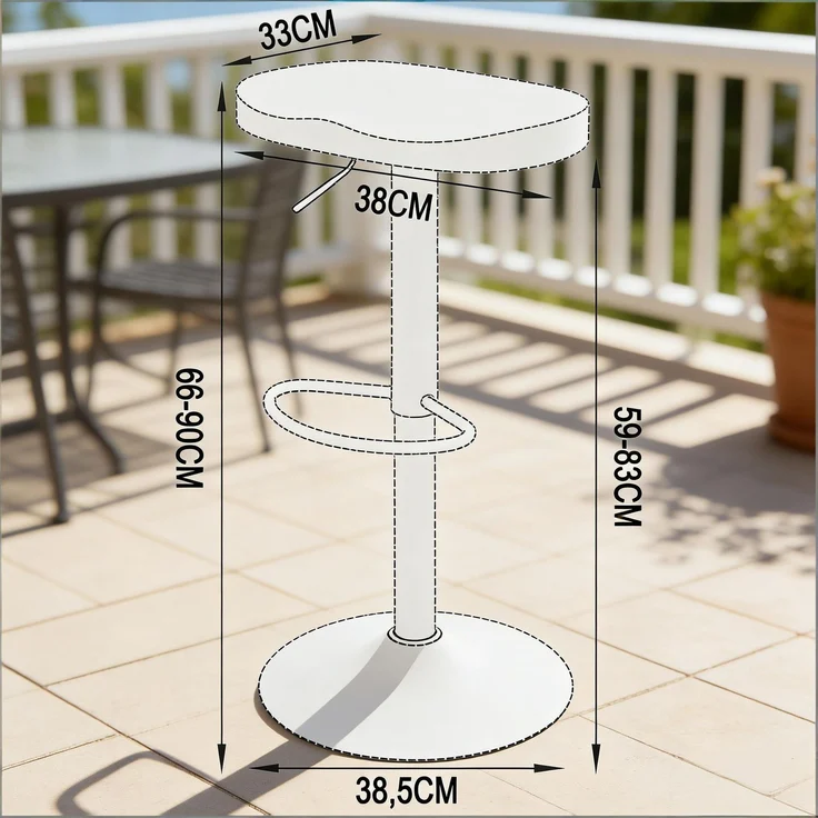 (old SKU:T5828P495884)Rustikal Essstühle im modernen Stil,Hochbarstühle,Frühstücksstühle(Nur Es ist nur ein Bar Stuhl enthalten)--Rustikales Braun--41.5x31.5x81cm--YOUDENOVA – Bild 8