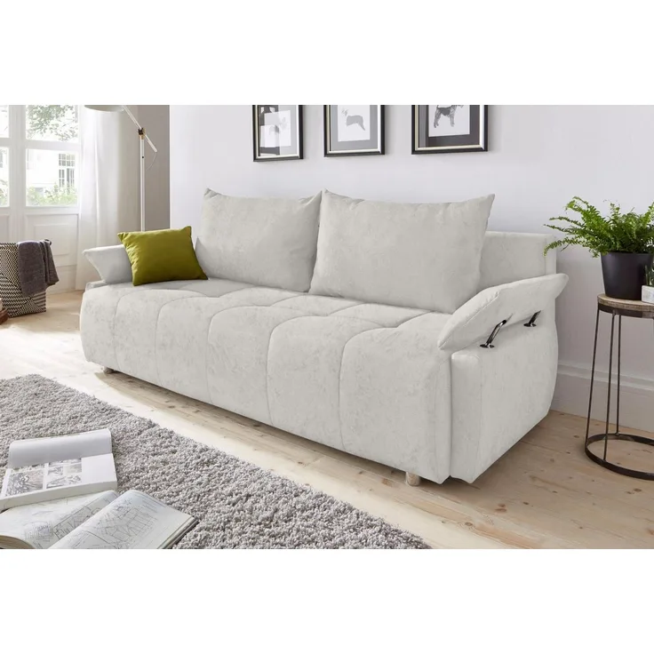 COLLECTION AB Schlafsofa Funtastic, mit Federkern, Bettfunktion, inklusive 2 Rücken- und 1 Zierkissen