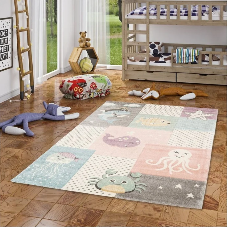Pergamon Kinderteppich Kinder Teppich Maui Kids Unterwasserwelt, Rechteckig, Höhe: 13 mm – Bild 1