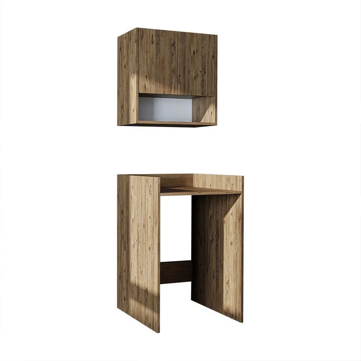 Skye Decor '2811' Badmöbel-Set (2-teilig), Atlantik-Kiefer, 65 x 98,8 x 60 cm – Bild 5